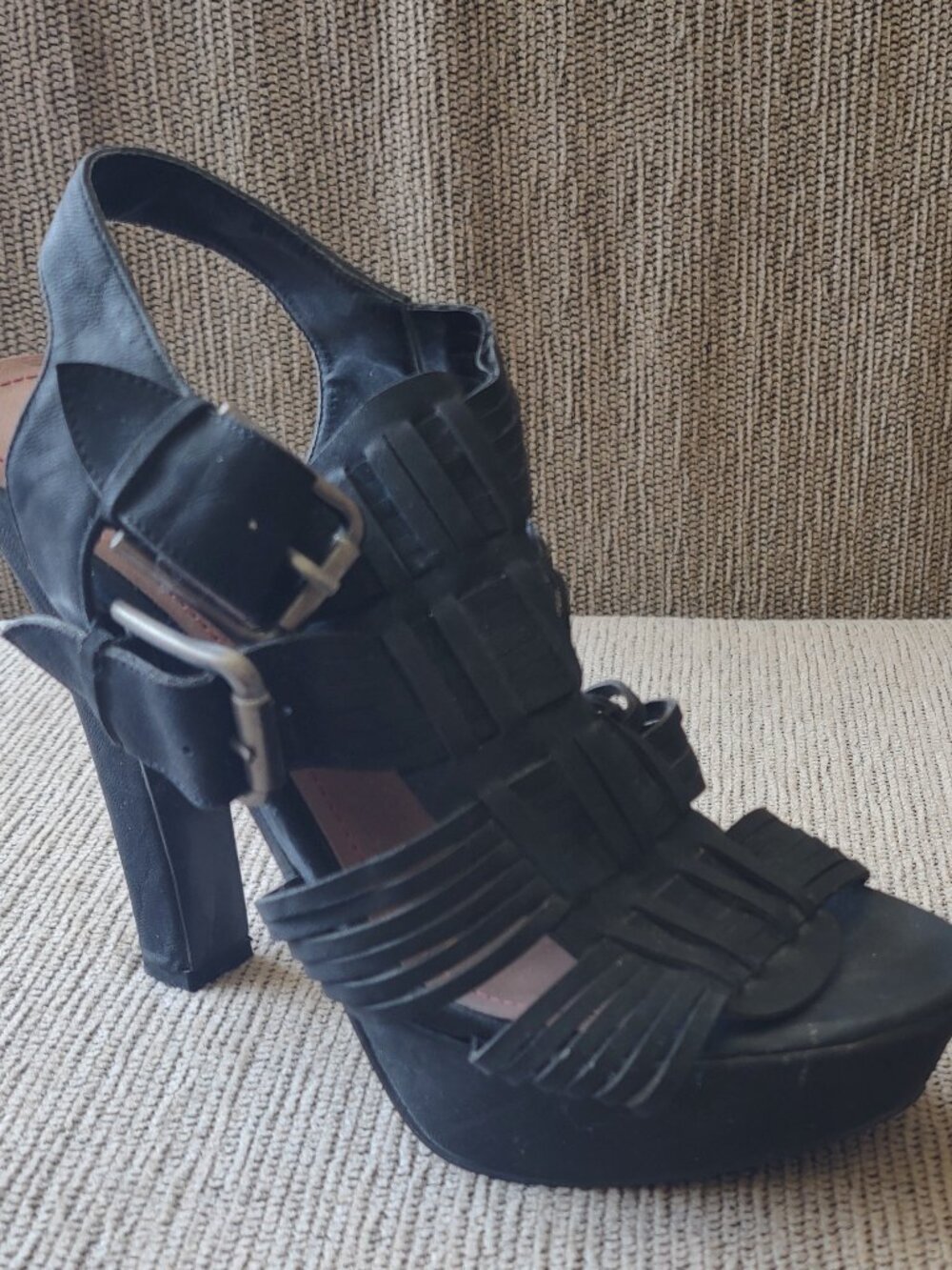 Pink and Pepper Heel Platform Shoe